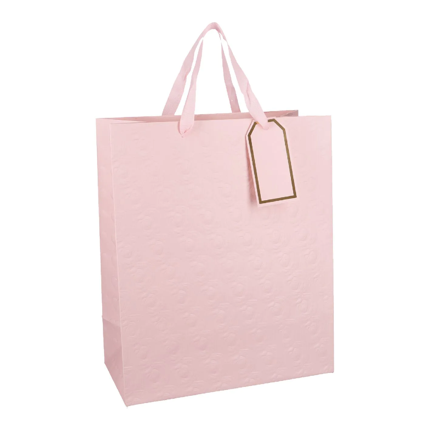 Geschenktüte Prägung, rosa, 25.4 x 30.5 cm