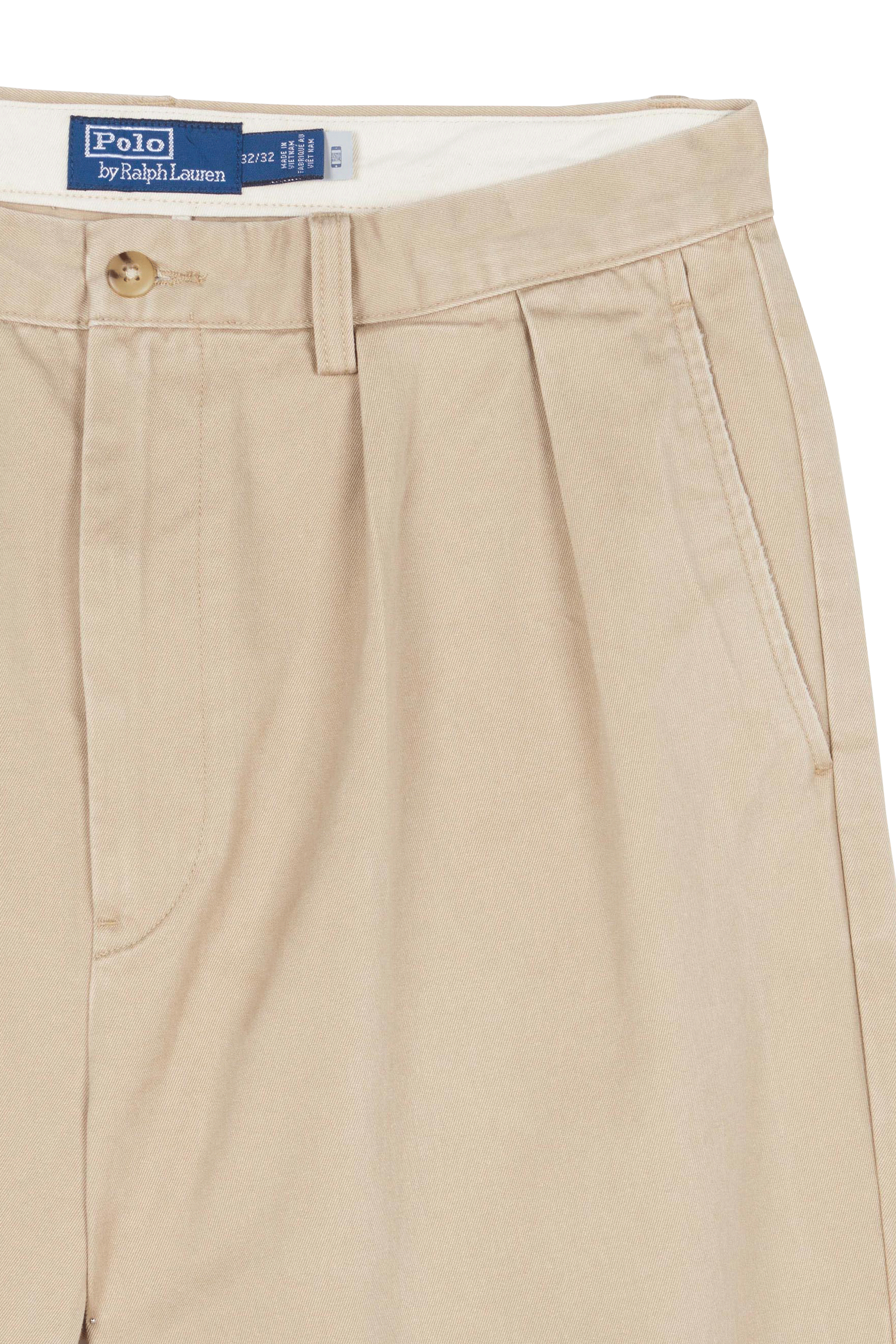 POLO RALPH LAUREN Pantalon droit  Whitman Relaxed Fit Pleated Chino Pant Beige