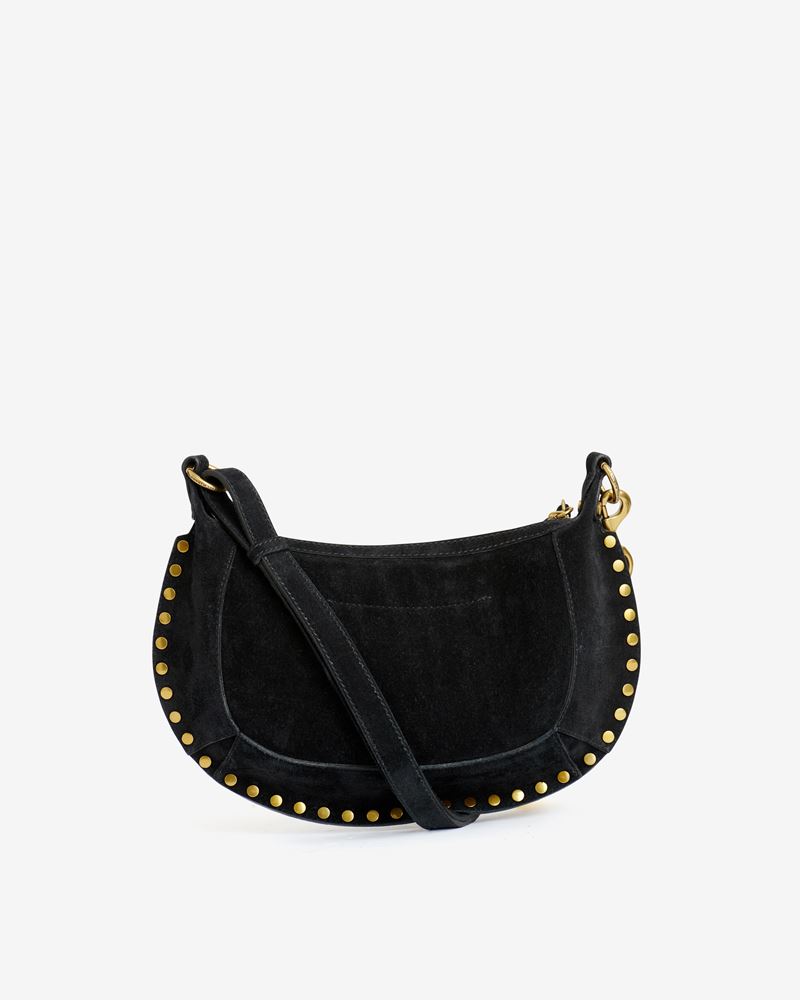 SAC PORTÉ ÉPAULE EN CUIR VELOURS OSKAN MOON