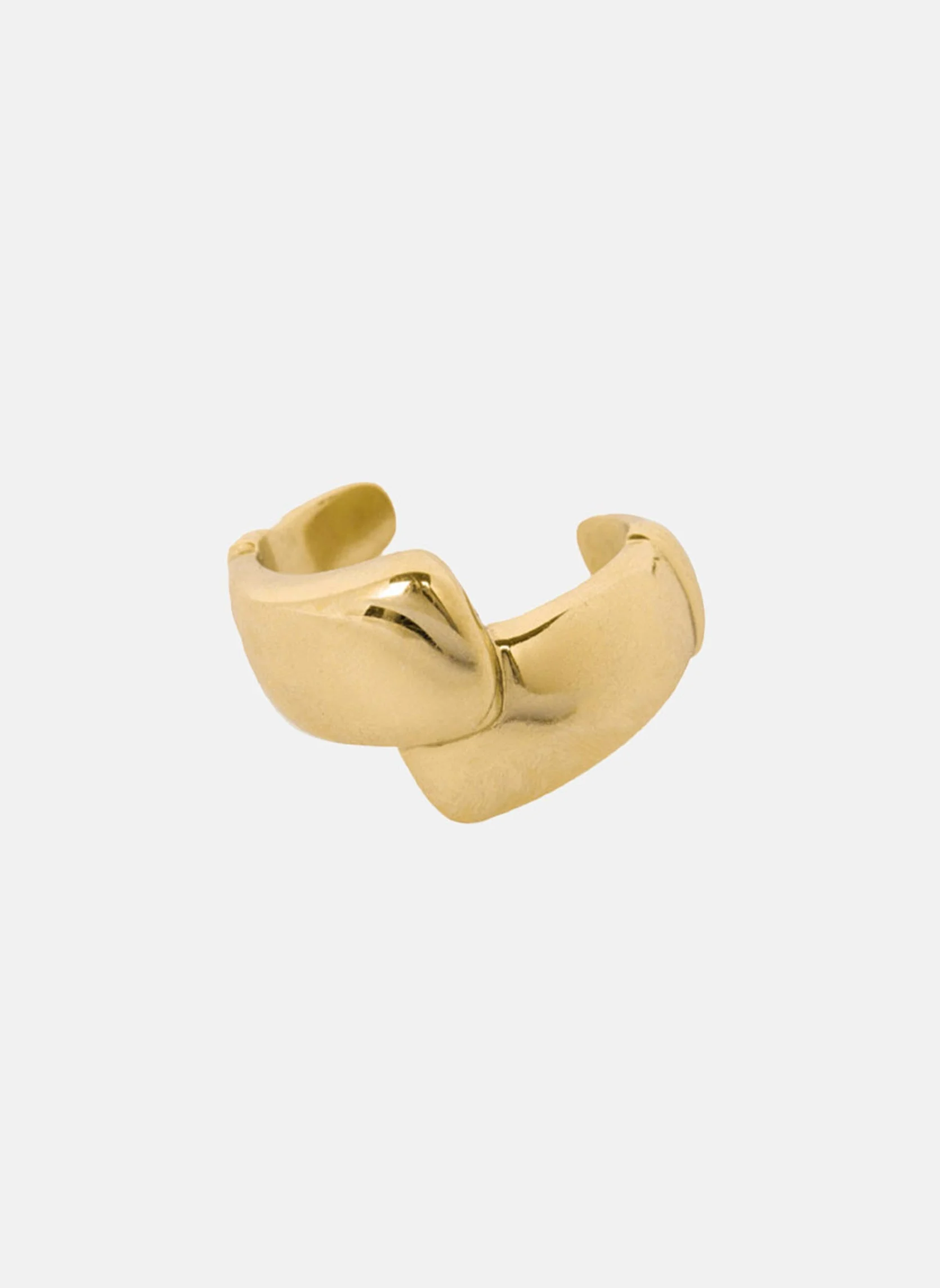 OSMONDE - Bague large osmonde | Doré