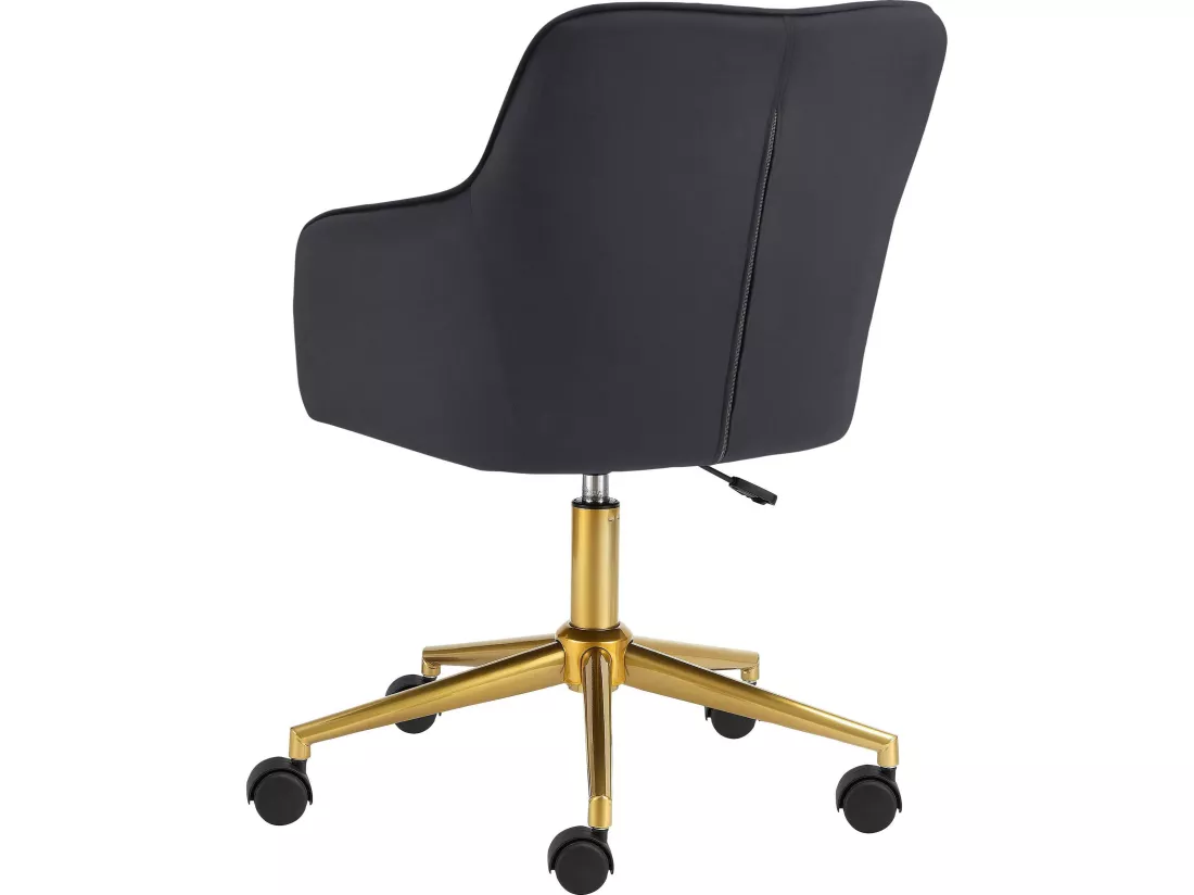 Chaise de bureau gris / or
