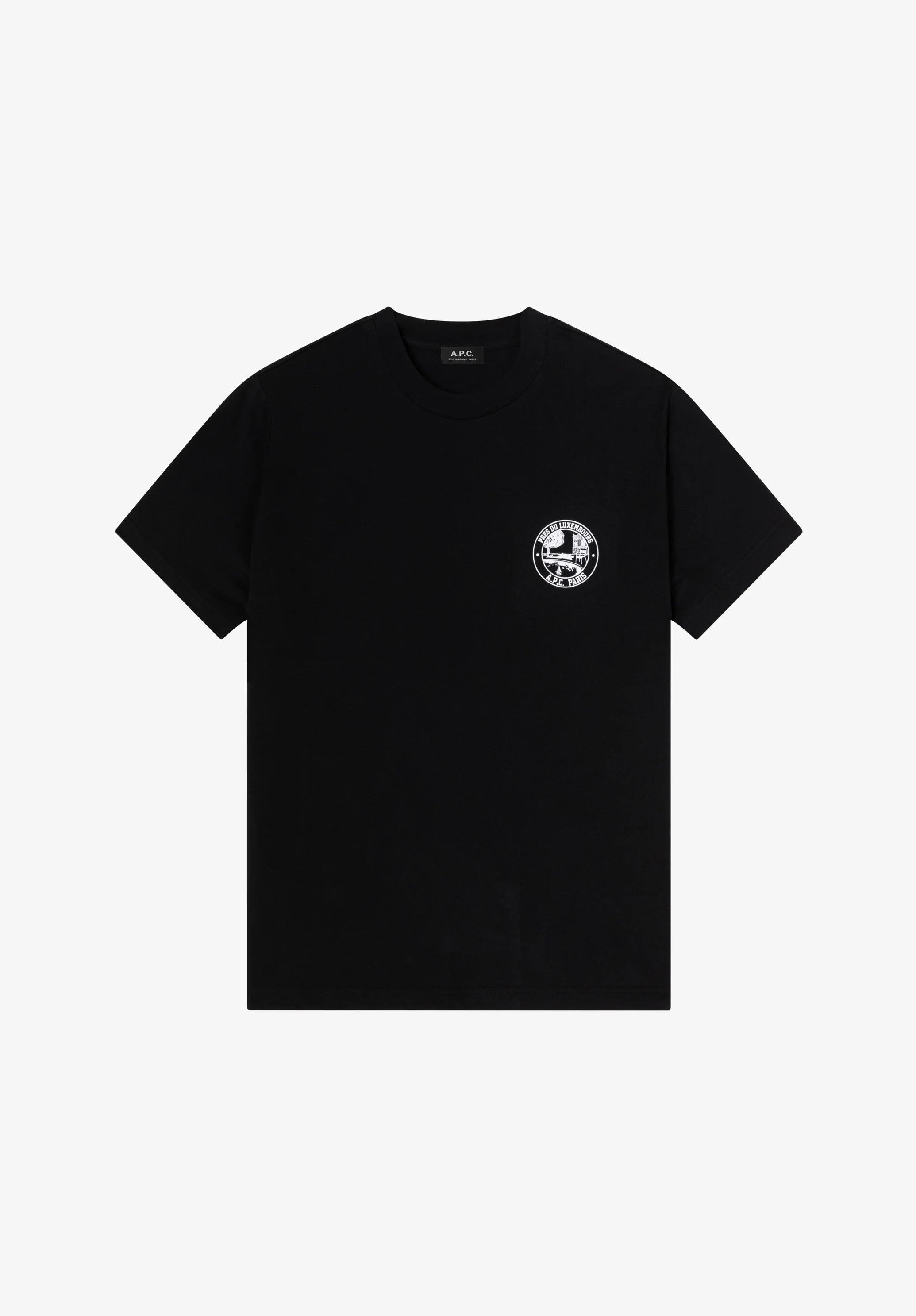 T-shirt noir à logo jardin - Faux noir