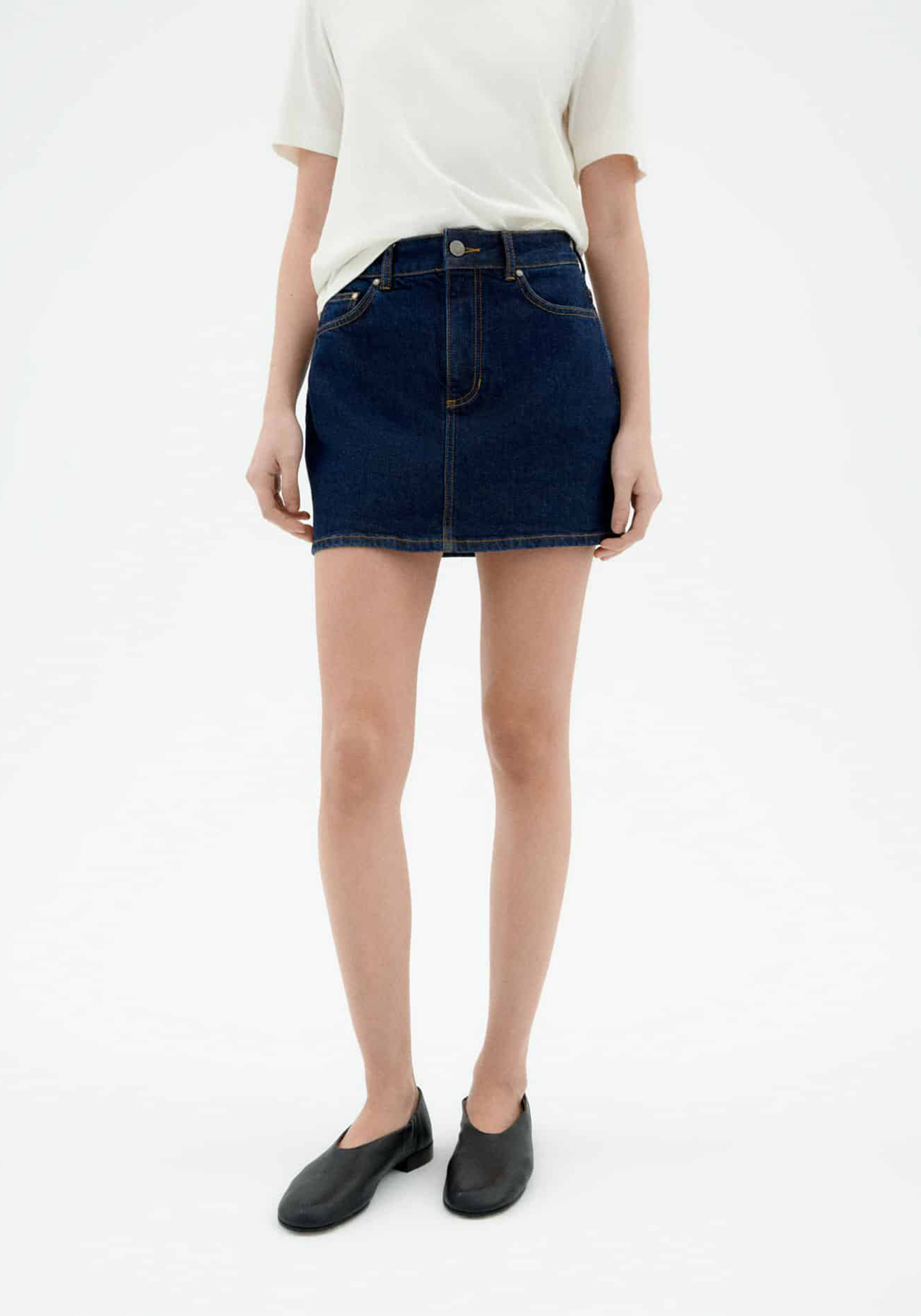 Thinking Mu Denim-Rock Kimmy Dark Clean Denim