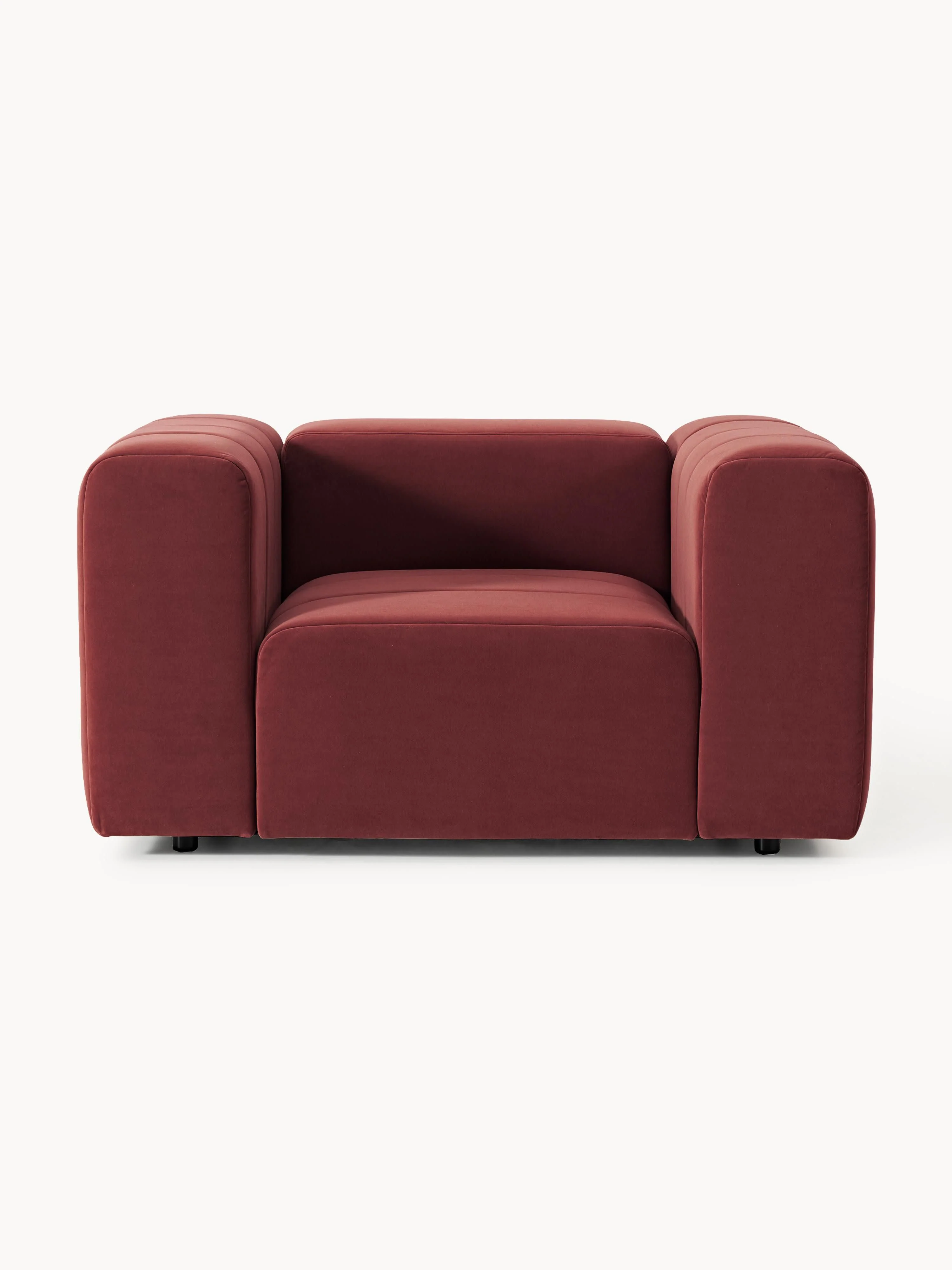 Fluwelen loungefauteuil Lena