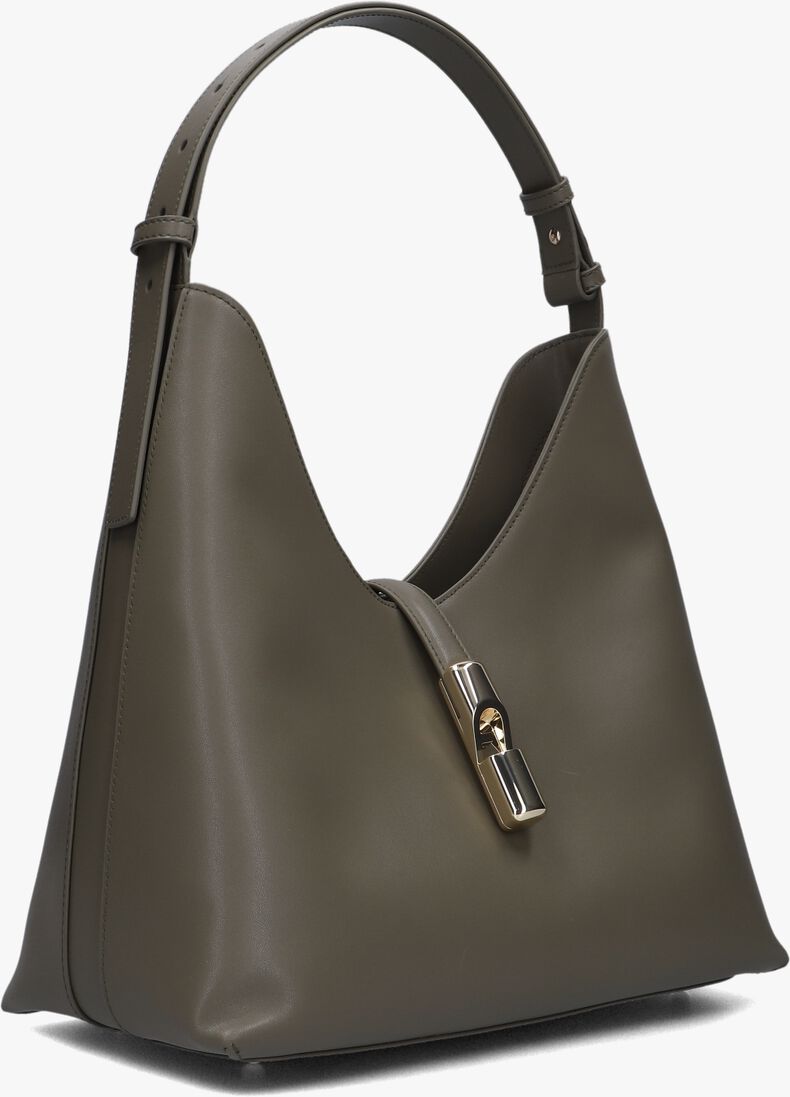groene furla schoudertas goccia m hobo