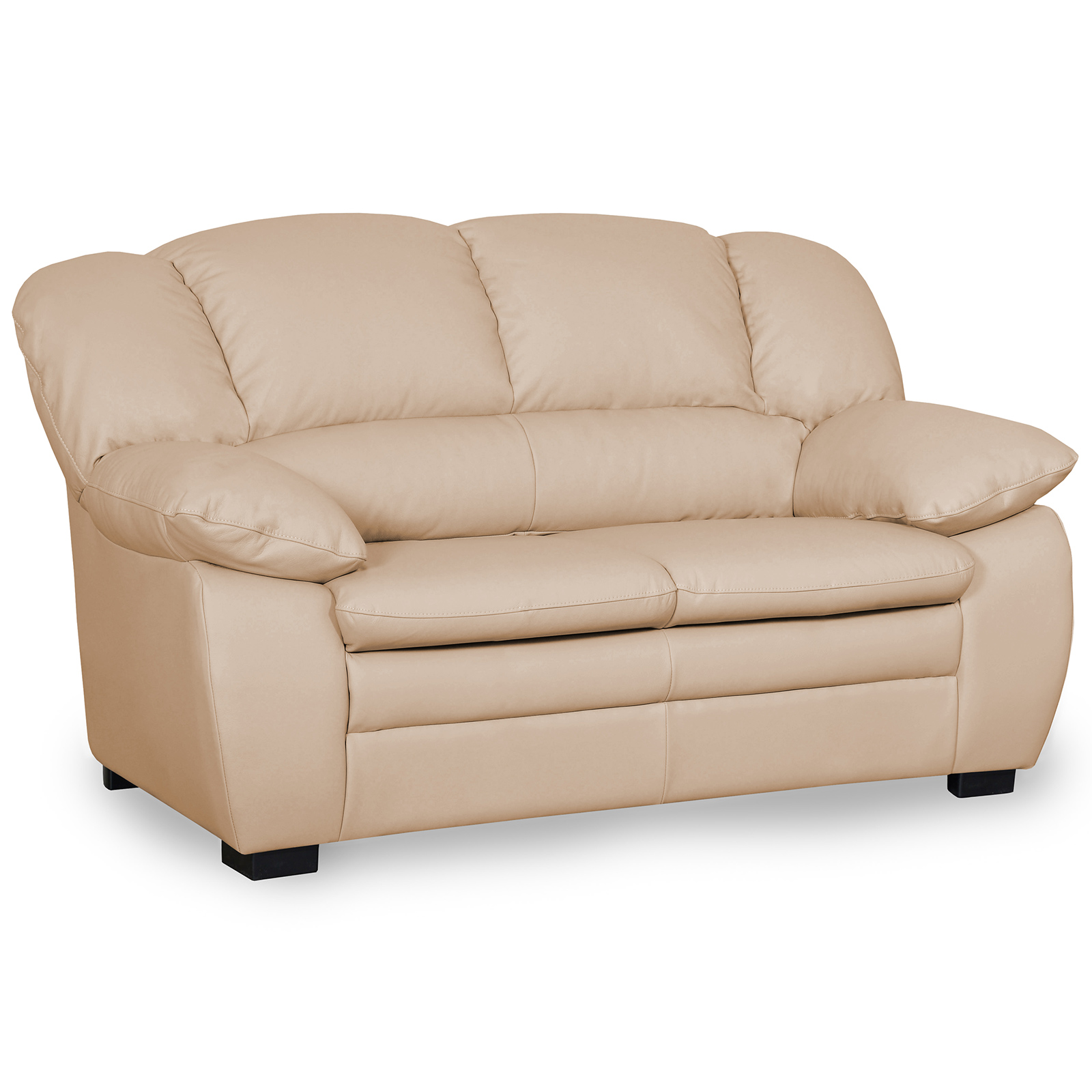 2-Sitzer-Sofa - biscuit - Kunstleder