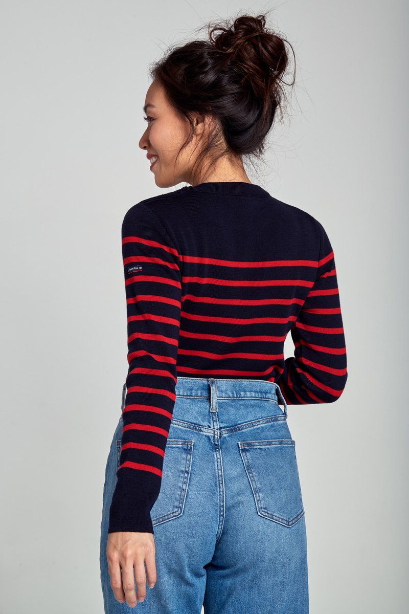 Pull marin rayé 