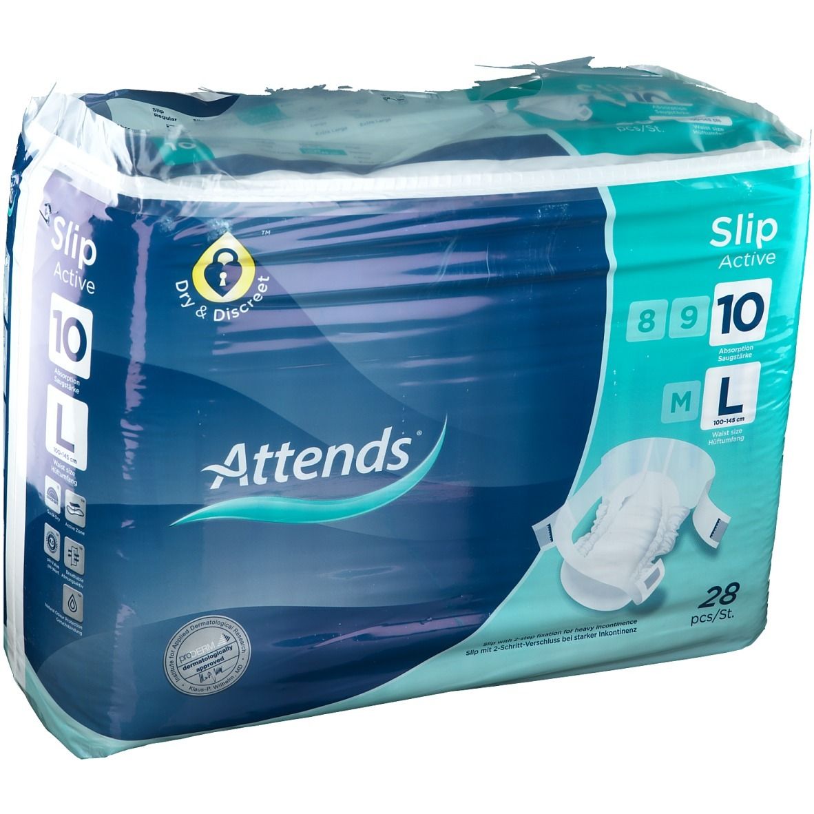 Attends® Slip Active 10 L