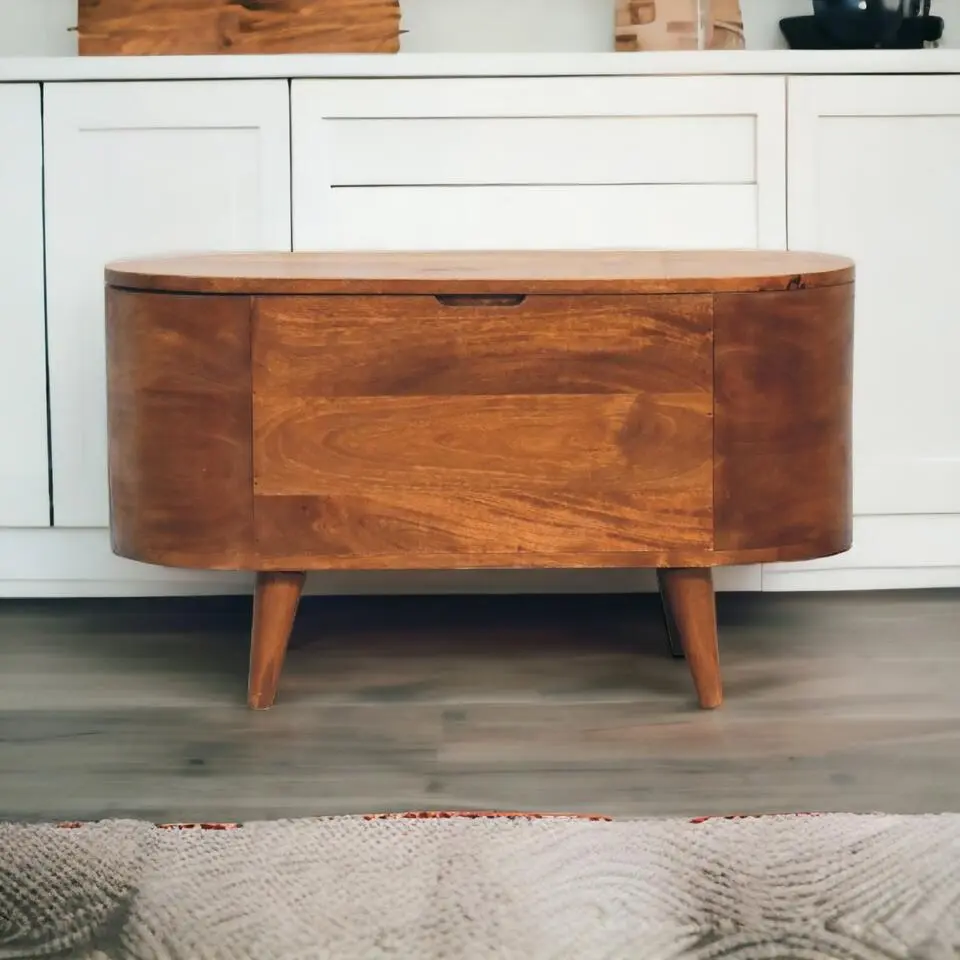 Massief Houten Kastanjendoos Dressoir