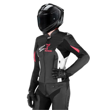 Blouson Alpinestars STELLA GP PLUS V4 - Noir / Rose