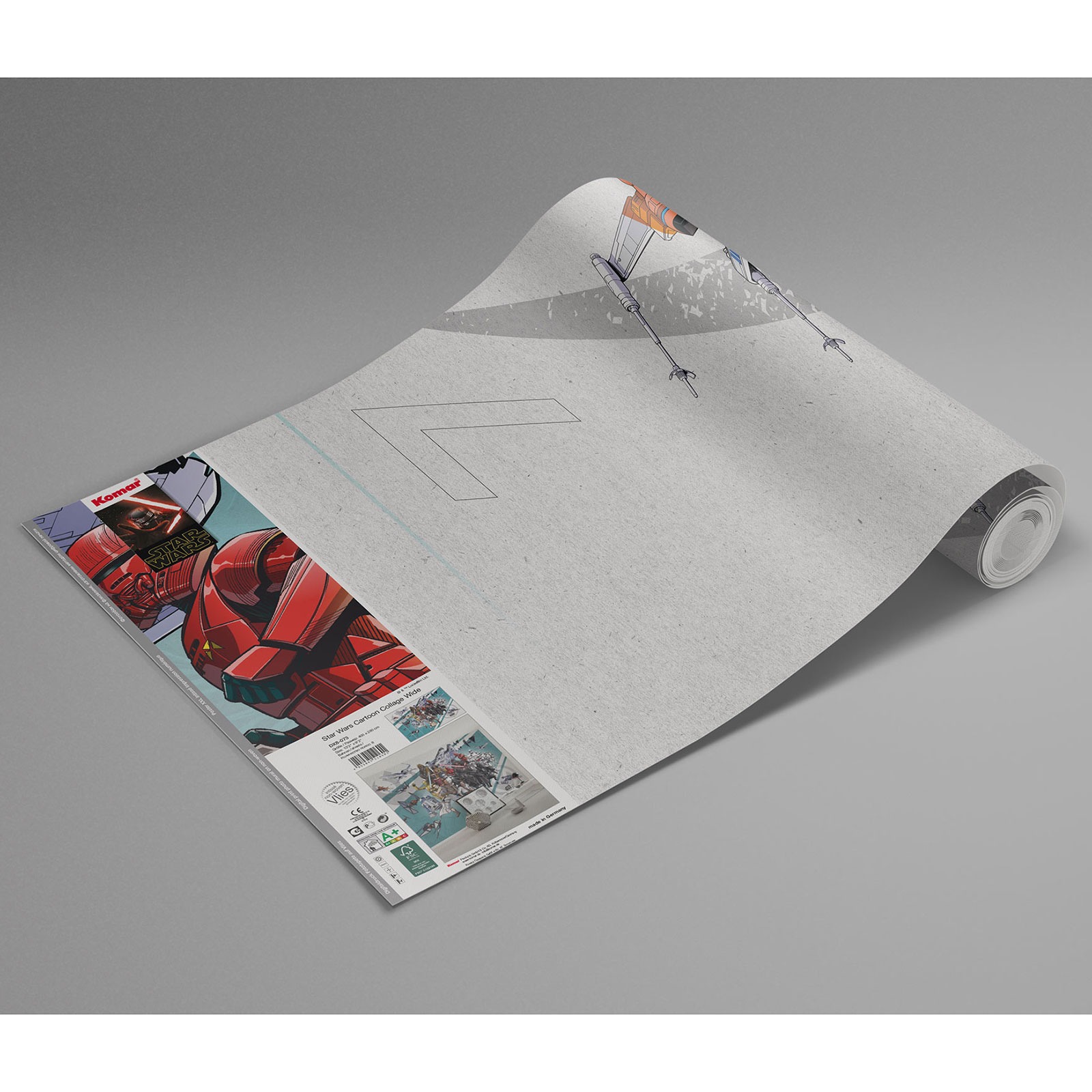 Vlies-Fototapete STAR WARS CARTOON COLLAGE WIDE - 400x280 cm