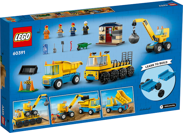 Anleggsmaskiner og kran med rivningskule LEGO® City (60391)