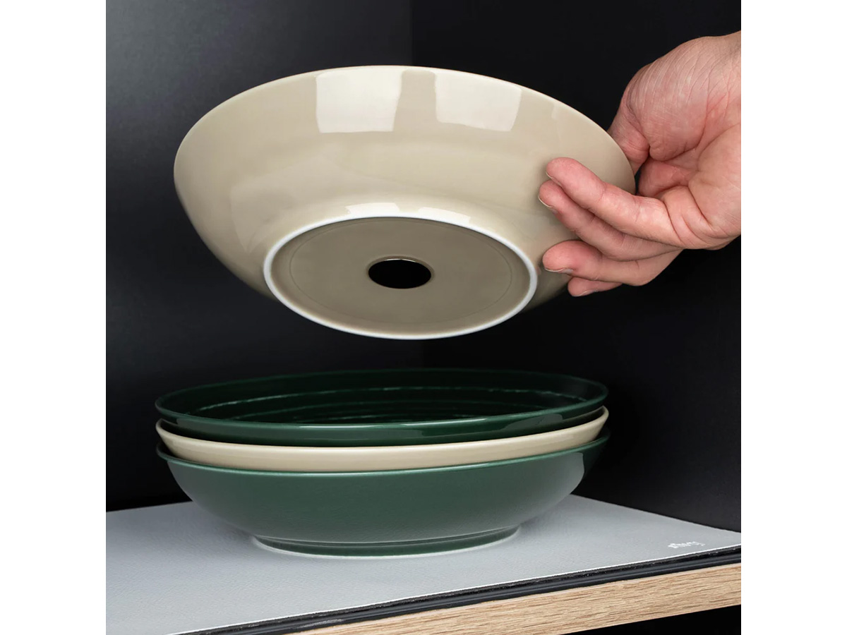 Silwy ⌀21 cm set van 2 magneet-porseleinen kommen - Ivory