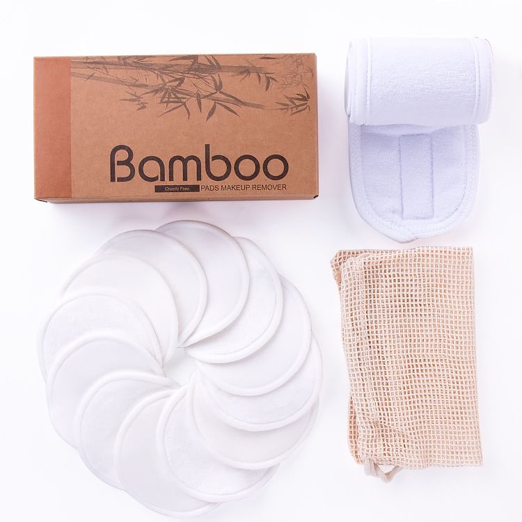 Beautrend - Set van 12: Make-up remover pad met hoofdband