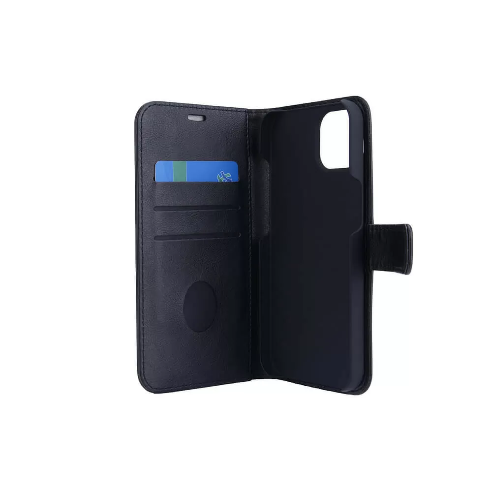 Radicover iPhone 13 Flipcover Vegansk Læder Sort