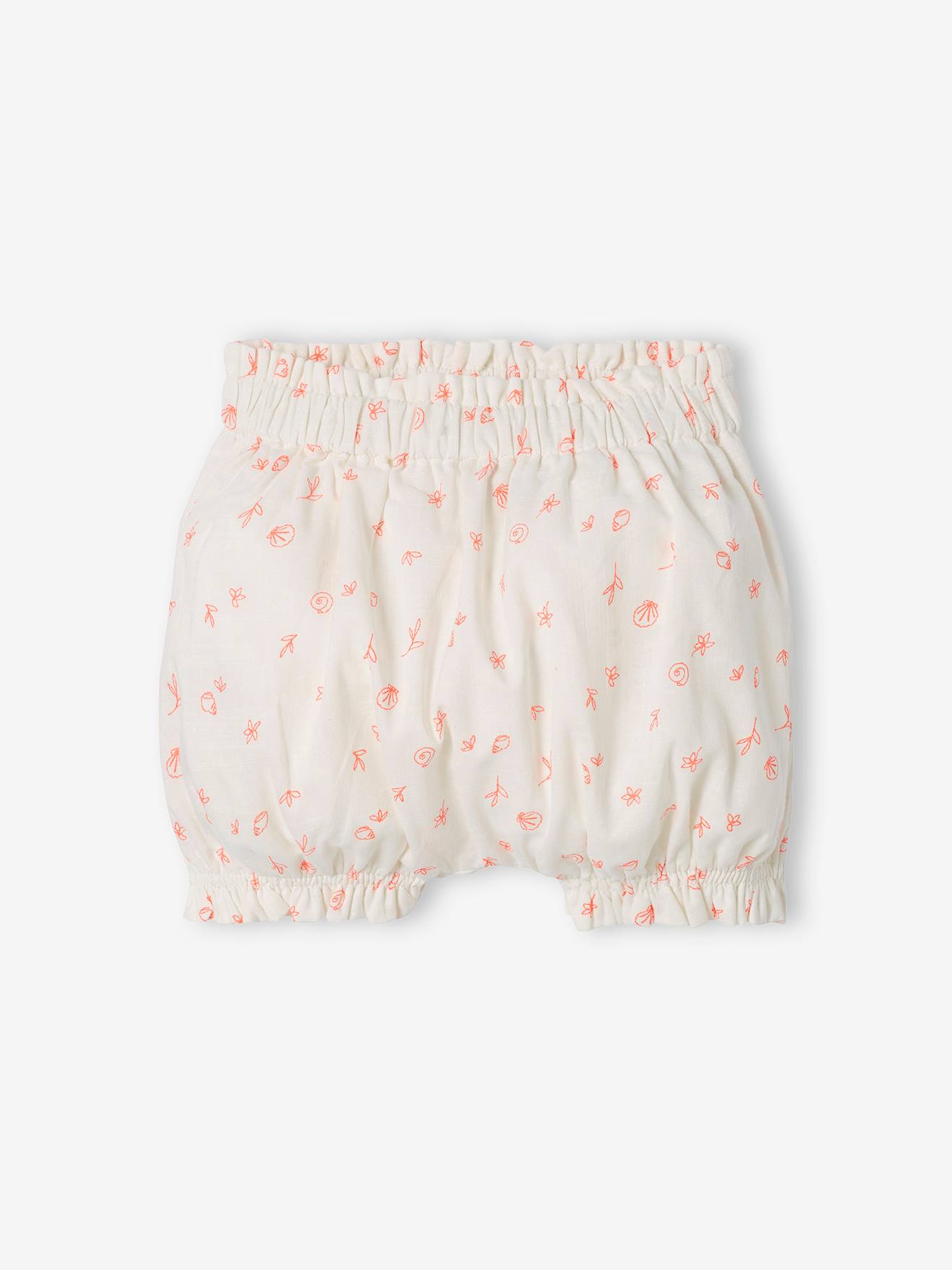 Roupa de bebê: vestido e calcinha de cor crua