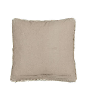 Sierkussen graphic beige - l45xb45xh10cm