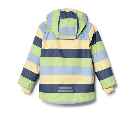 Kleinkind-Regenjacke, gestreift