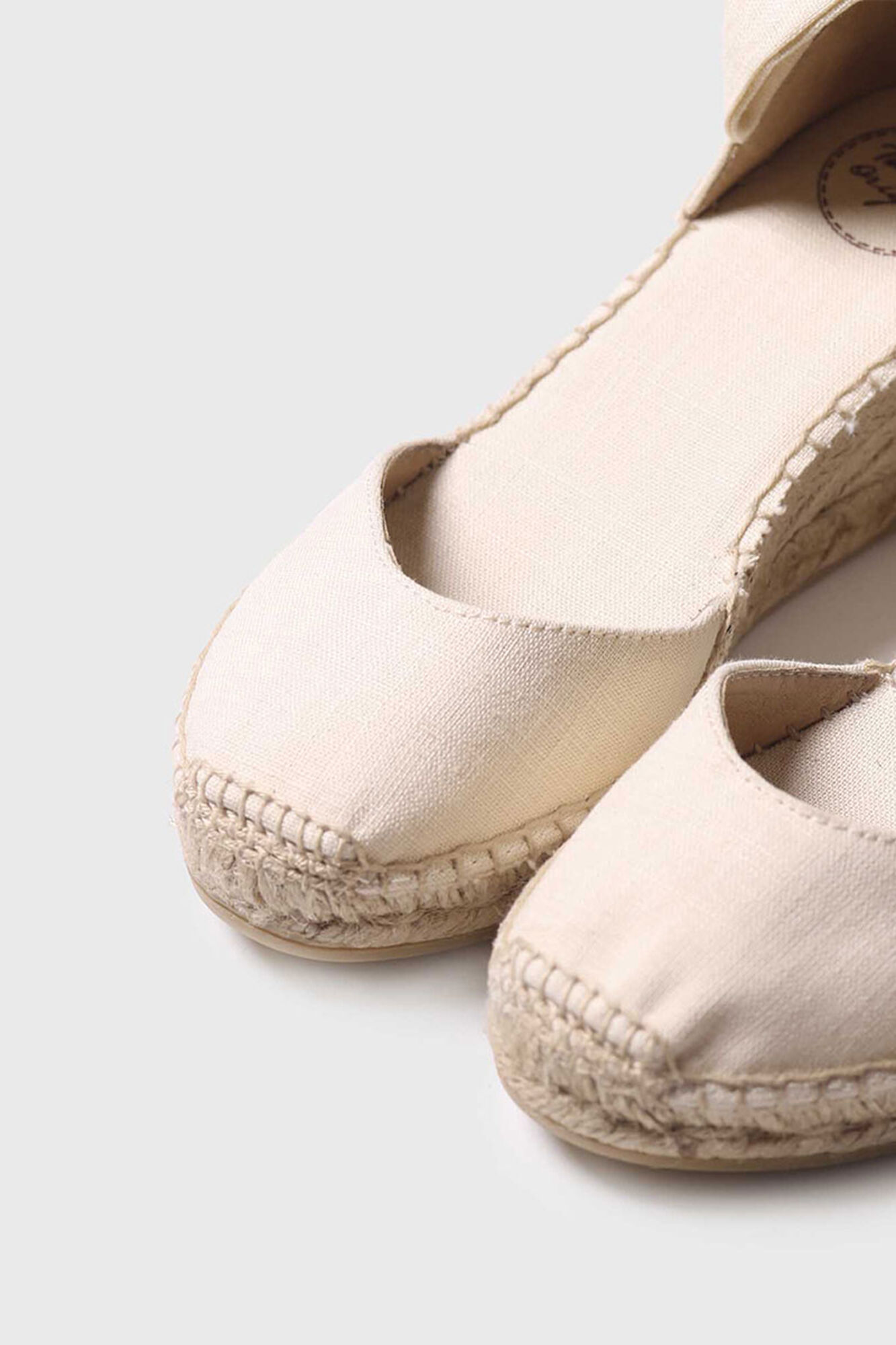Chinelo de linho valenciano - JULIA - marfim