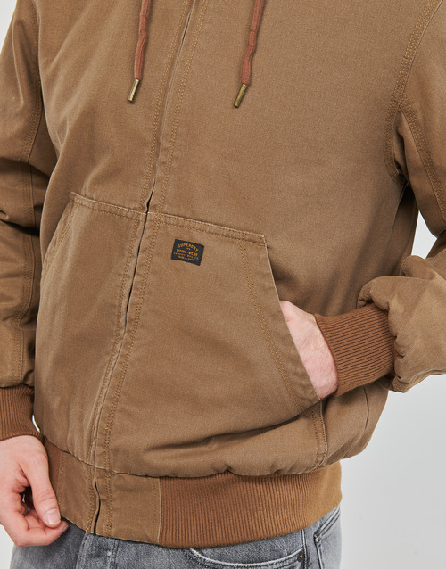 Superdry - VINTAGE WORKWEAR HOODED BOMBER - Camel