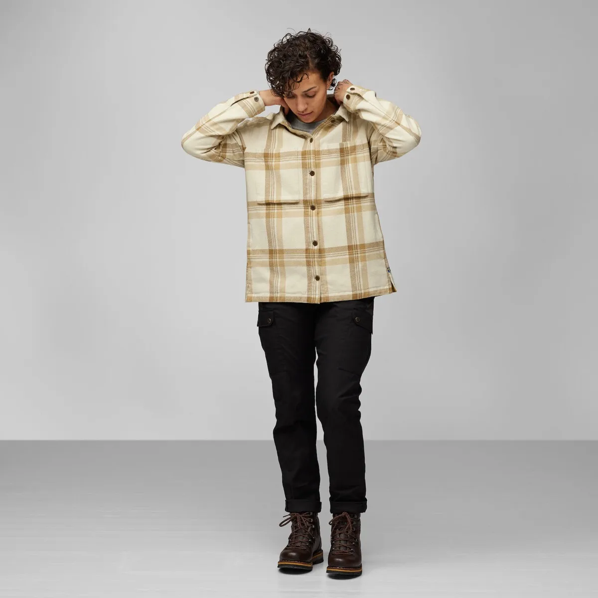Fjällräven Singi Flannel Overshirt W Patina Green-Deep Patina