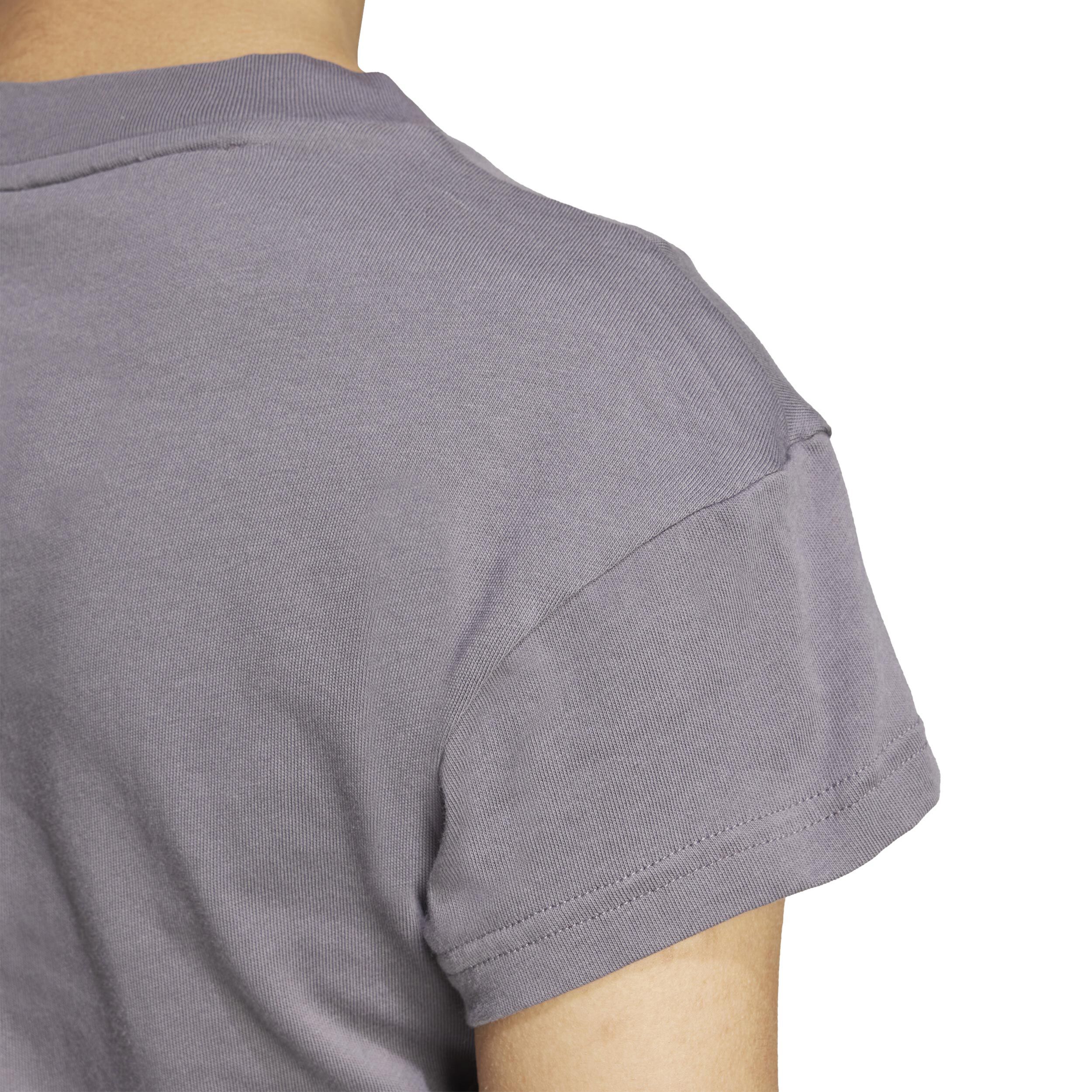 adidas Future Icon Small Logo T-shirt Femmes - Gris Foncé