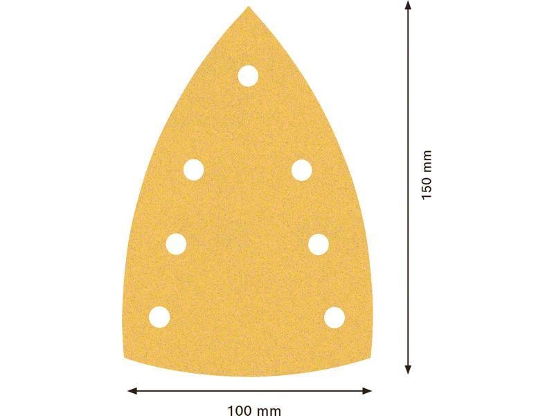Bosch Professional Schleifpapier EXPERT C470, 100 x 150 mm, Schnelles Schleifen von Farbe und Holz