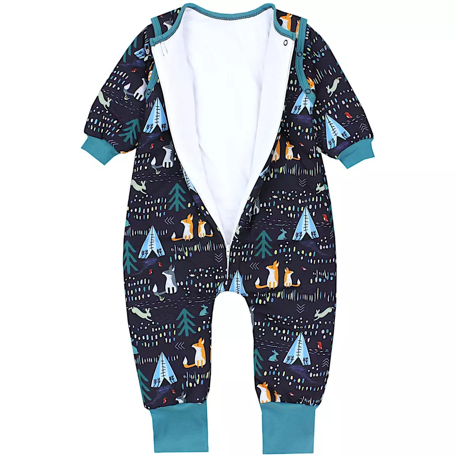 TupTam Baby Schlafsack mit Beinen und Ärmel Winter blau Modell 3