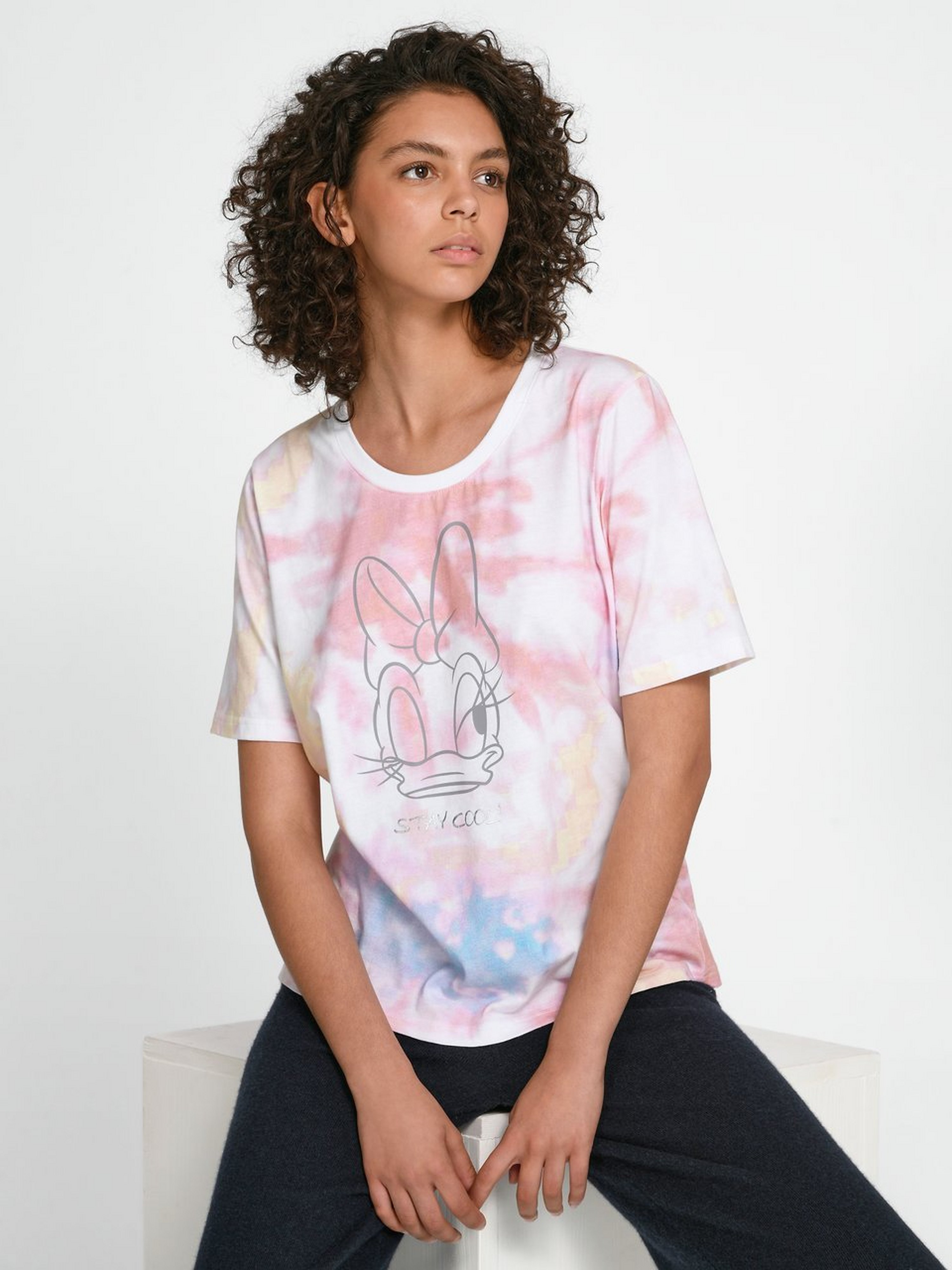 Rundhals-Shirt mit 1/2-Arm
