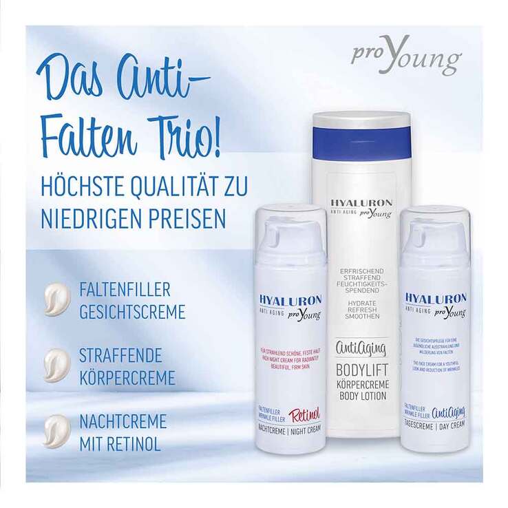 Hyaluron Proyoung Bodylift Anti-Aging Körpercreme, 300 ml