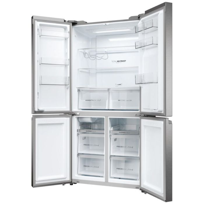 Haier Side-by-Side Multi Door CUBE 90 SERIE 5 HCR5919EHMP Platinum Inox - Interner Wassertank