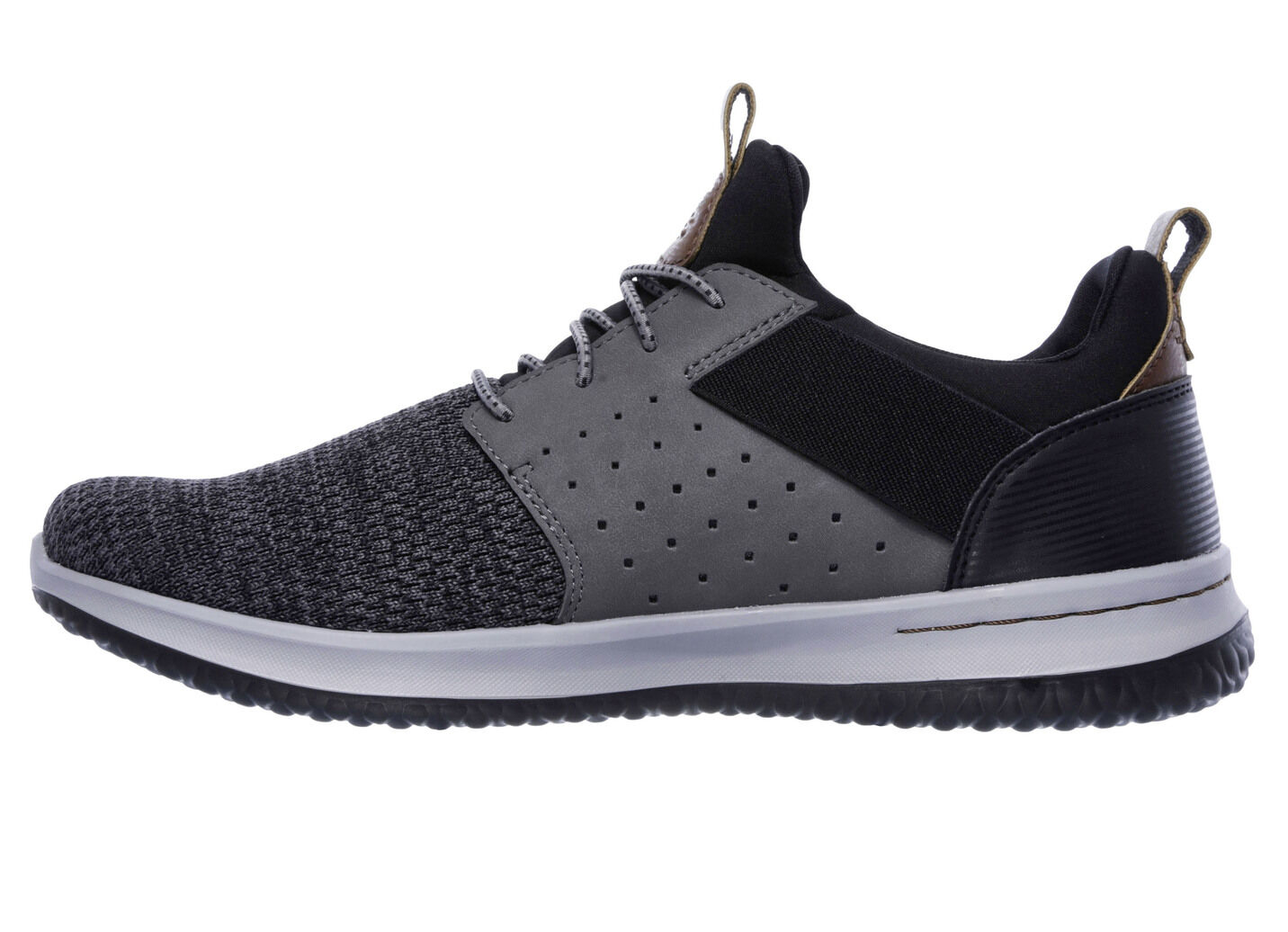 SKECHERS, leichte Herren-Slipper, mit elastischer Zierschnürung