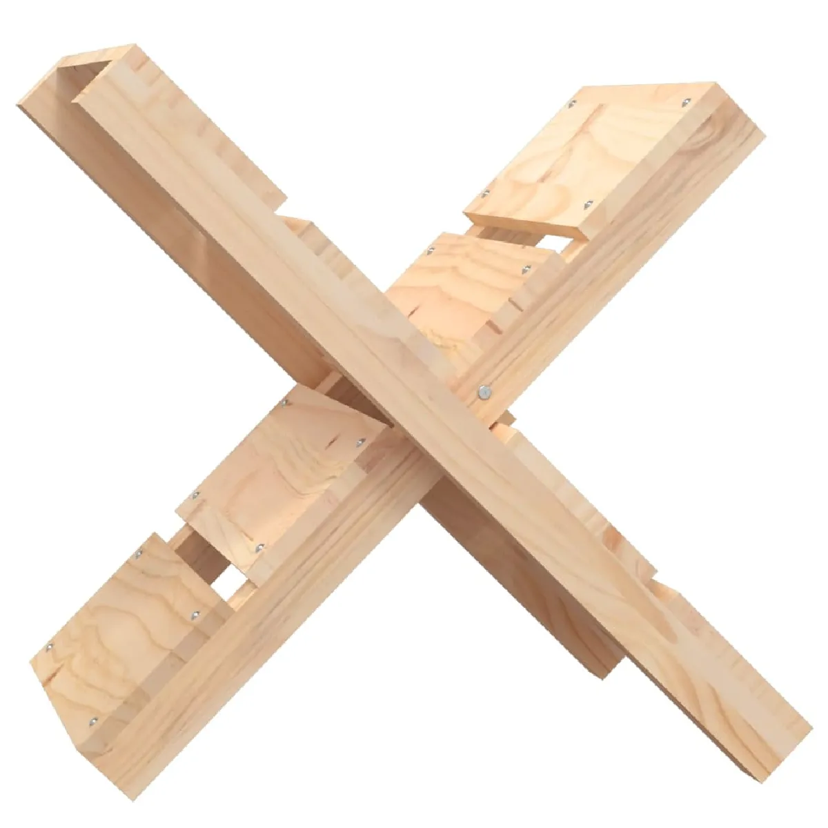 vidaXL Porte-bûches - Bois de pin