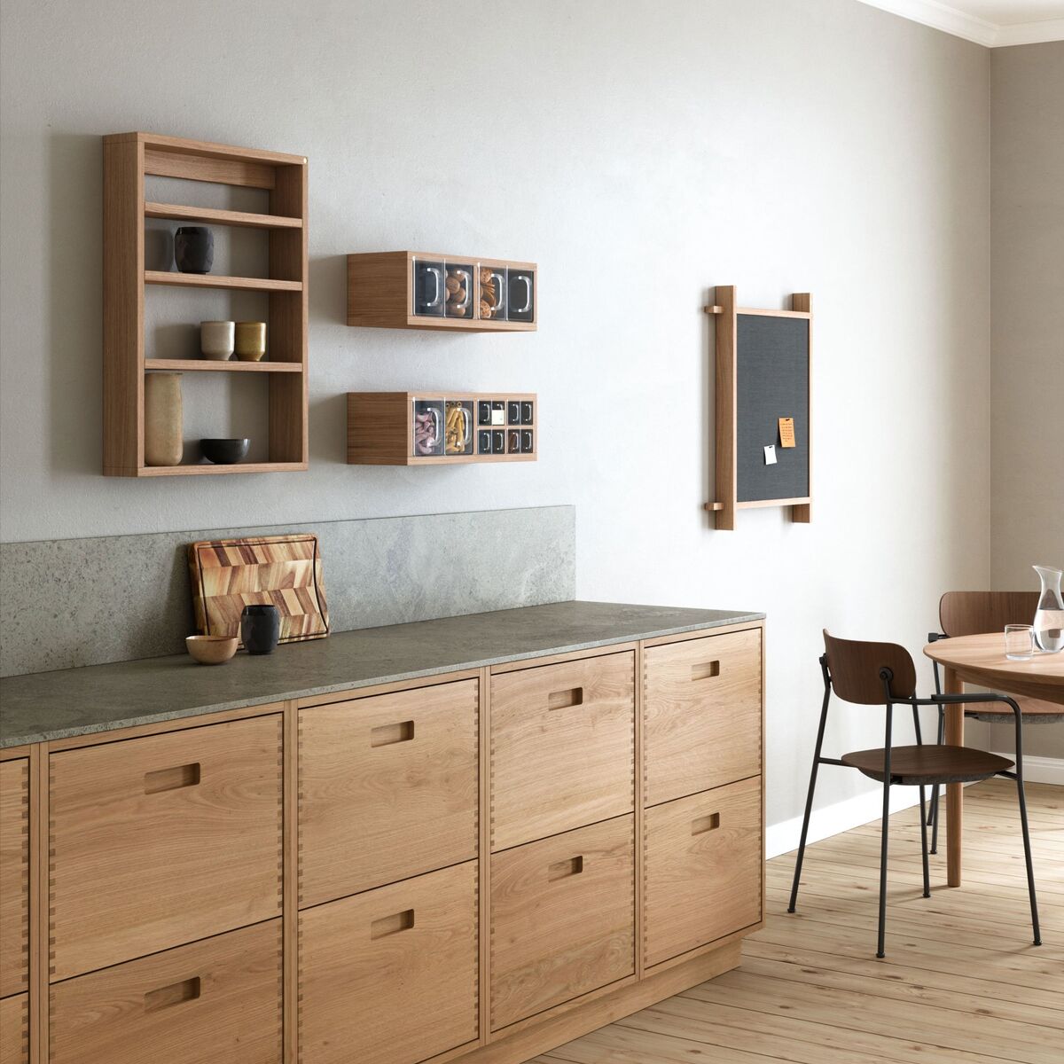 A-Podium hylle 70 x 10 x 52 cm, eik