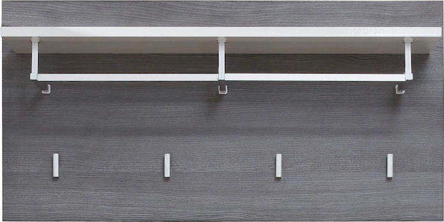 INOSIGN Garderobenpaneel »Sovana« 1 Stk. tlg. Garderobenpaneel mit Ablage & Haken - (B/T/H) 80/28/40 cm