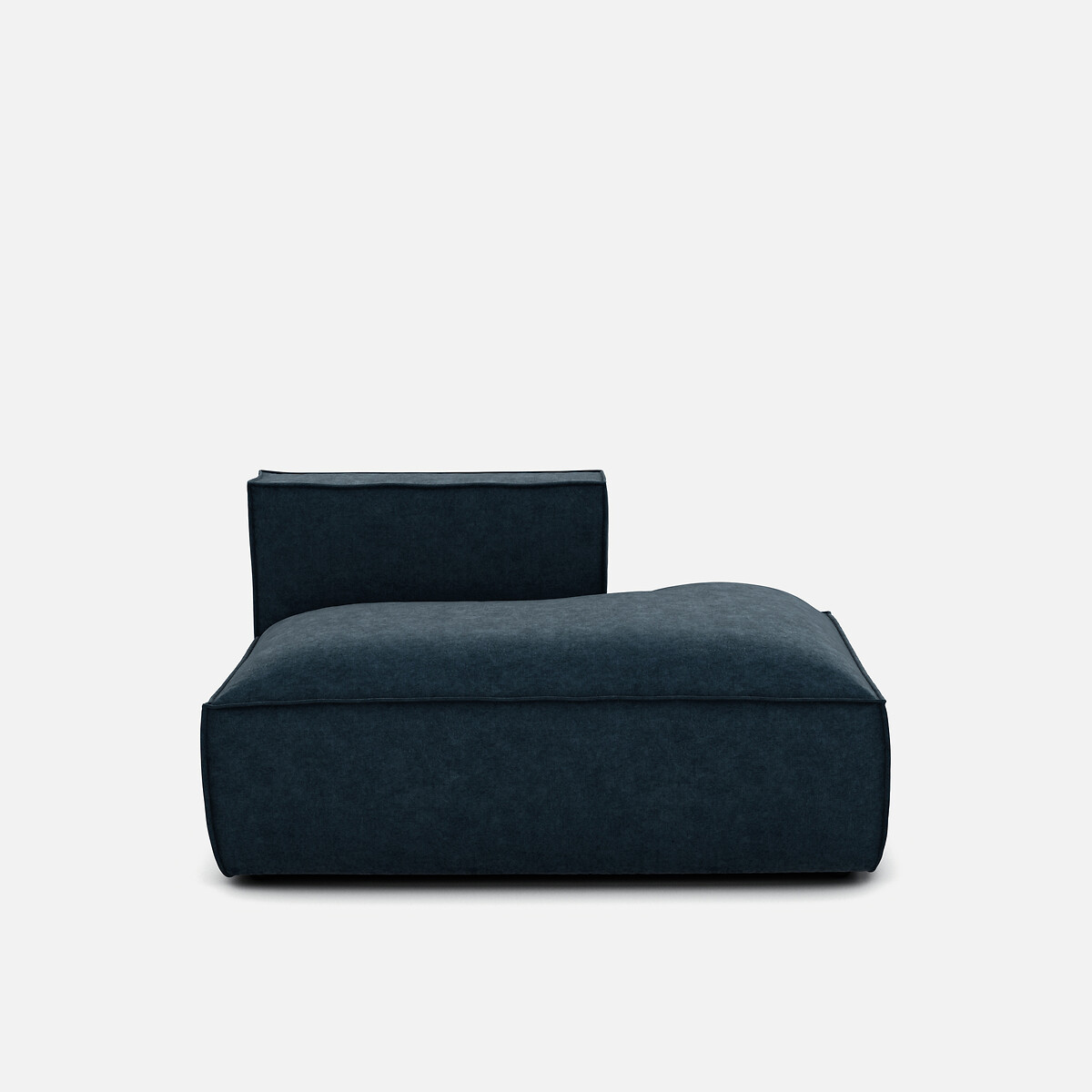 LA REDOUTE INTERIEURS<br>Sofá lounge, direito, veludo texturizado, Seven
