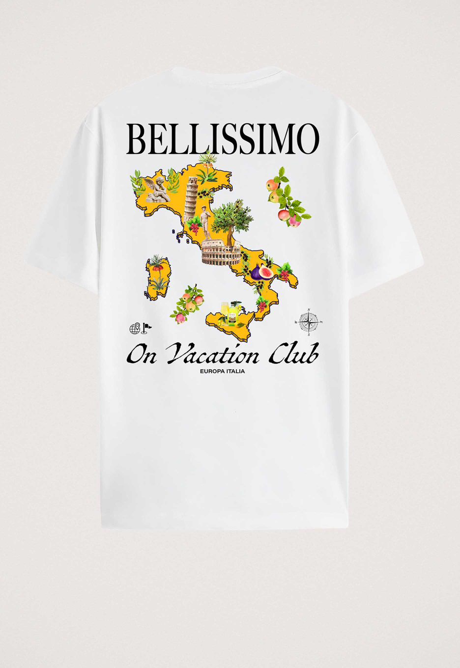 On Vacation Postcard Italia T-shirt