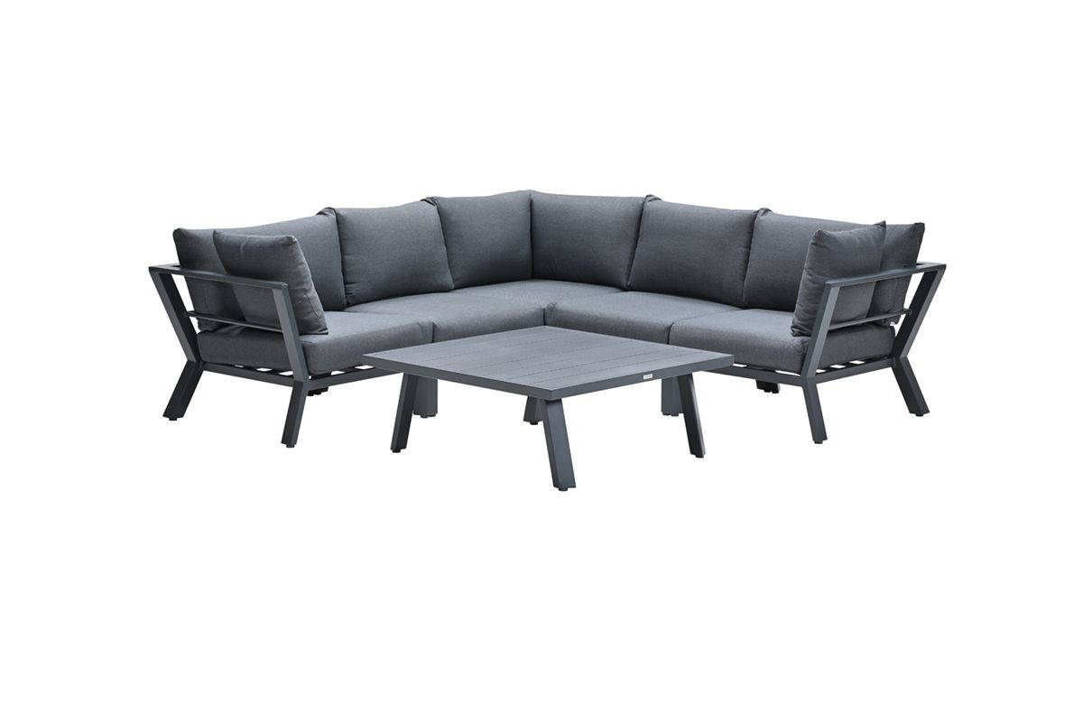 Garden Impressions Garden Impressions Sasha lounge set 4-dlg - carbon black/ zwart