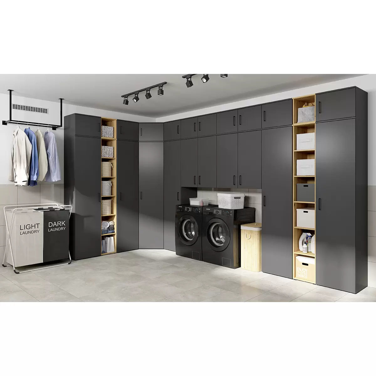 Schrank Cabinet Anthrazit