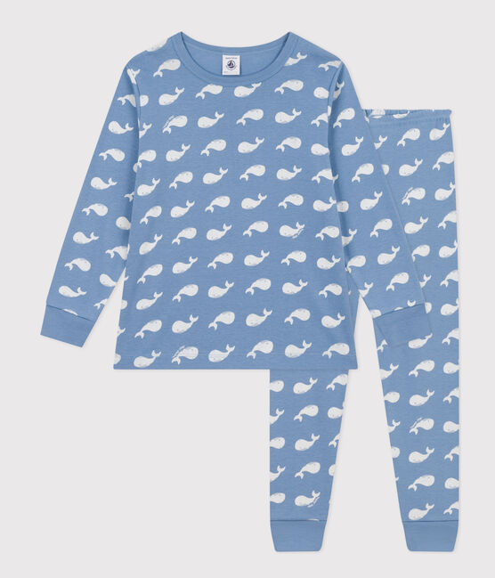 Pyjama en coton imprimé baleine enfant