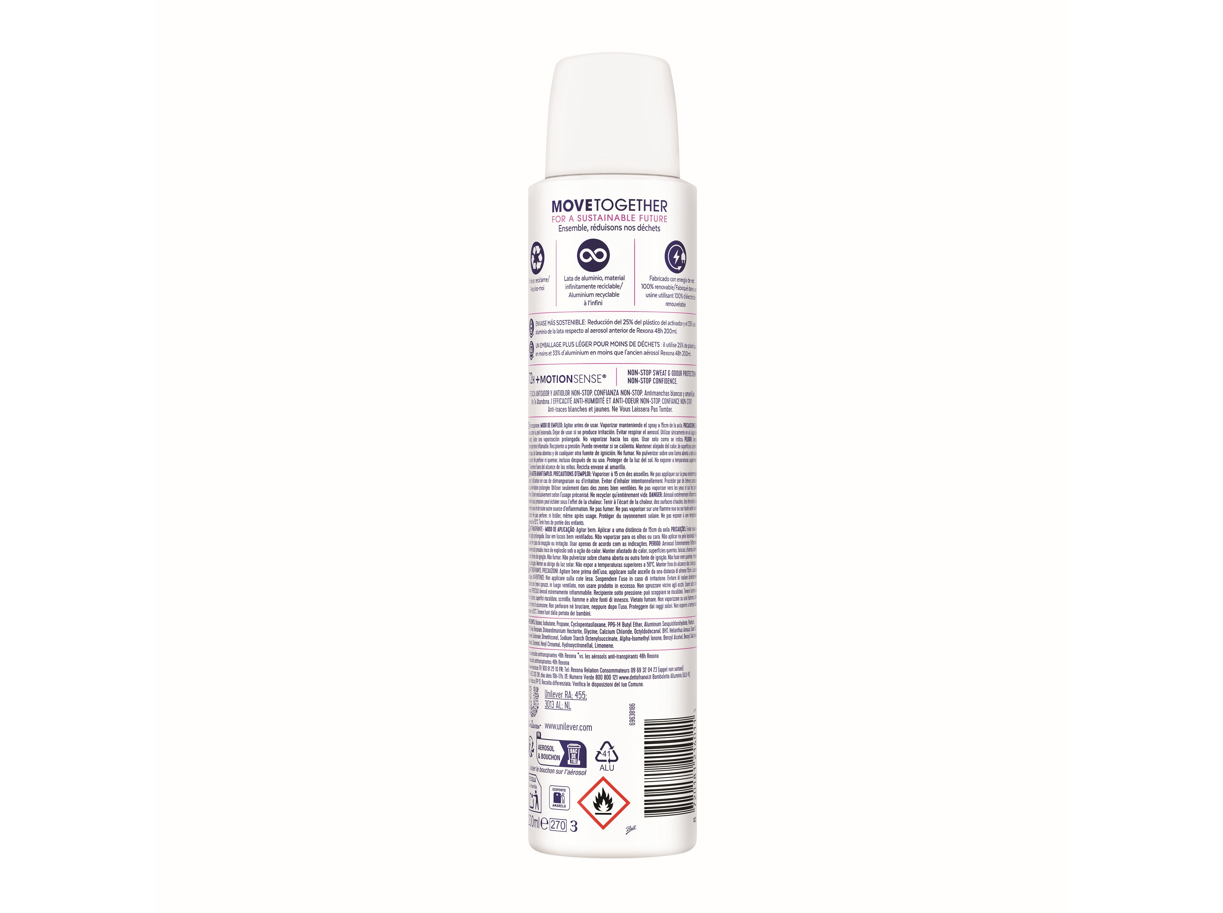 ANTITRANSPIRANTE REXONA INVISIBLE PURE 72H 200ML