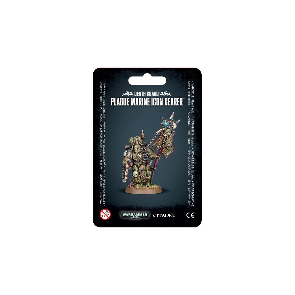W40K : Death Guard - Plague Marine Icon Bearer
