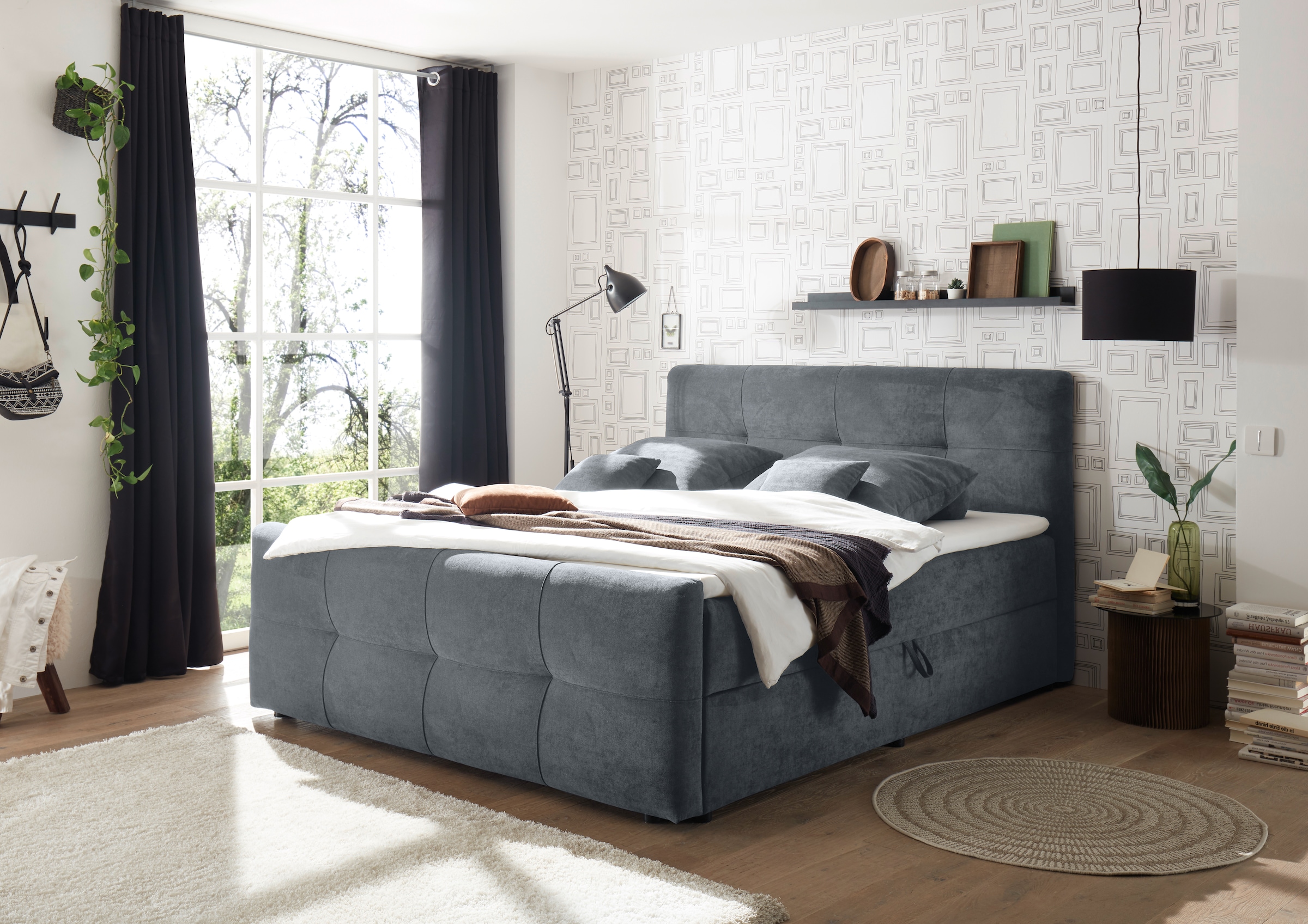ED EXCITING DESIGN Boxbett »Winnipeg« 5 Stk. tlg. inkl. zwei Bettkästen und Topper