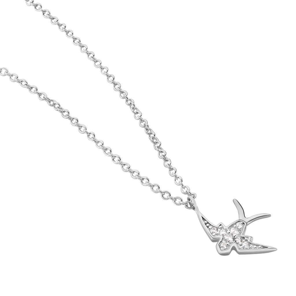 Collier Janea Argent Blanc Oxyde De Zirconium