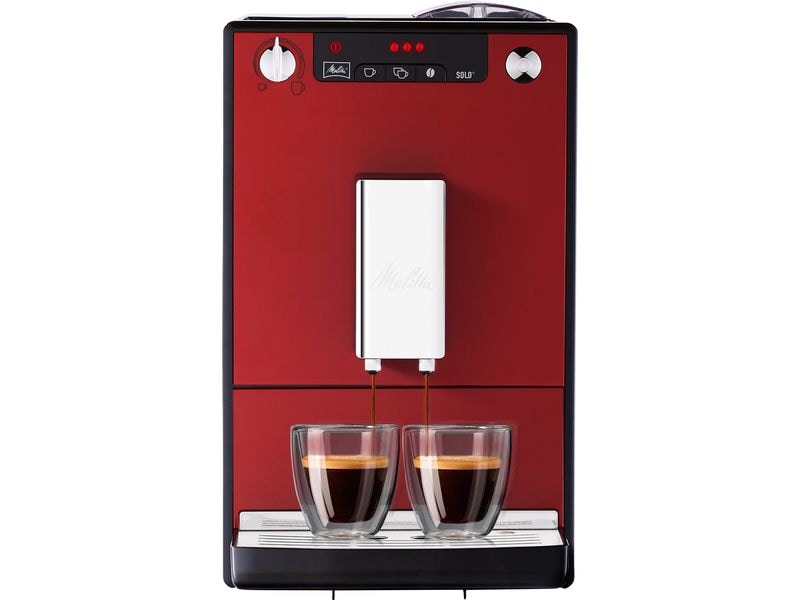 Melitta Kaffeevollautomat Solo E950-204 Rot Zweitassen-Vollautomat