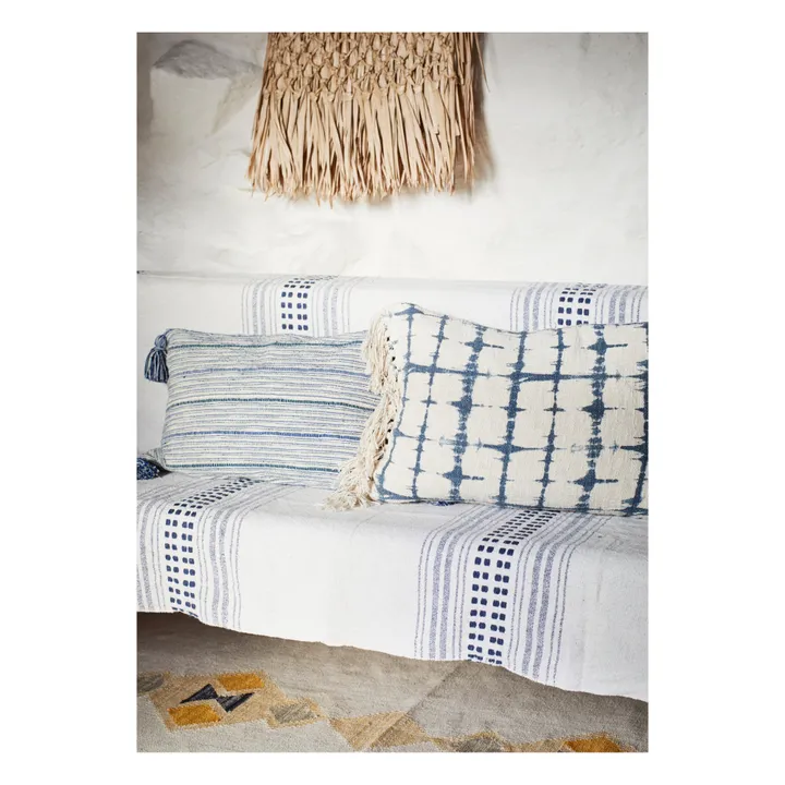 Madam Stoltz Housse de coussin  | Bleu gris