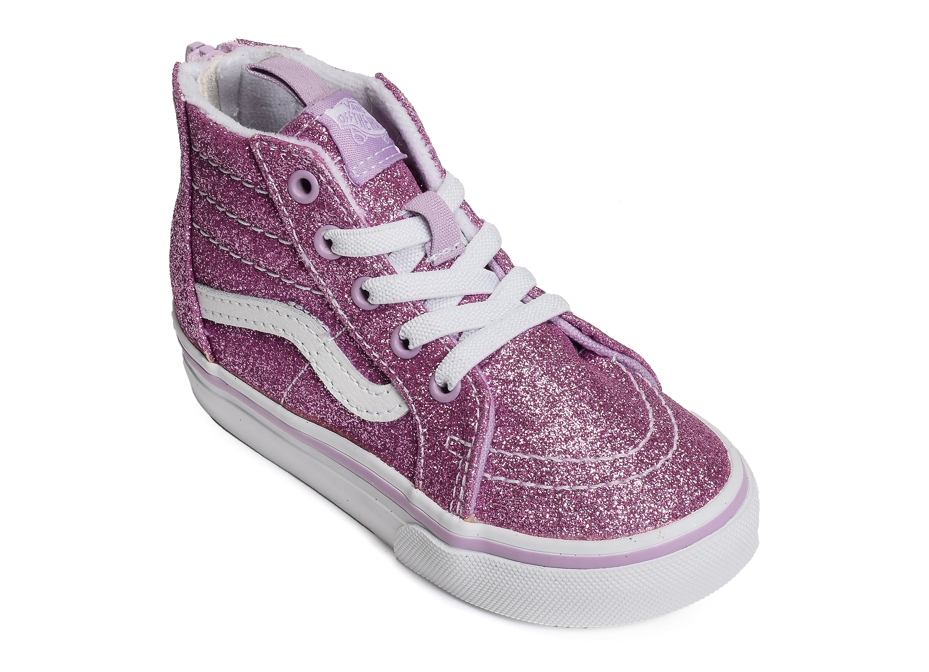 Td sk8 hi bb zip rose glitter