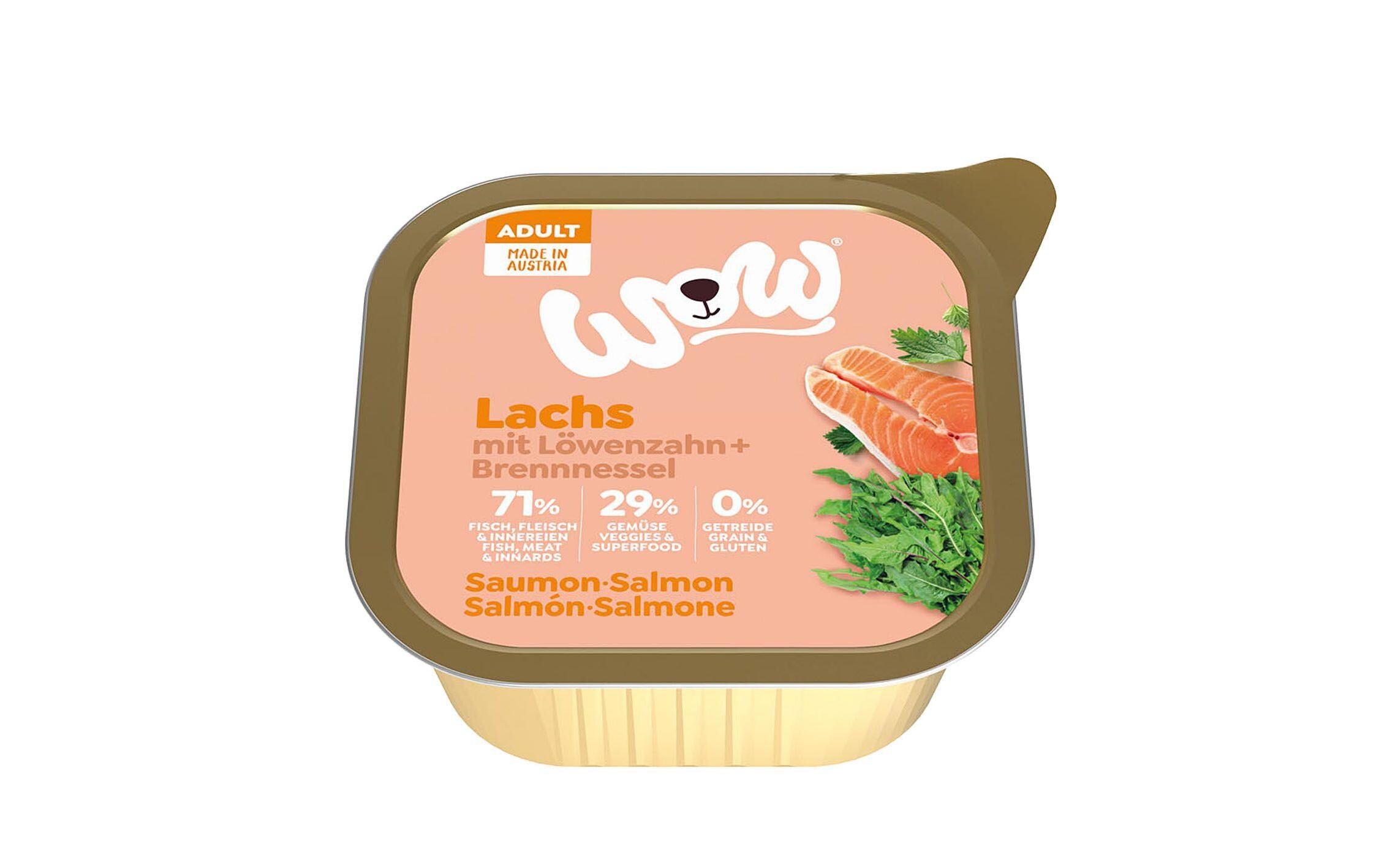 Nassfutter Adult Lachs Schale, 11 x 150 gAlleinfuttermittel für ausgewachsene Hunde