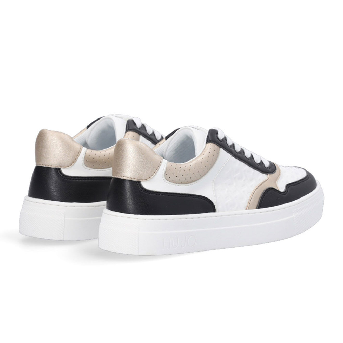 Liu-Jo Sneakers Giulia noir/blanc/doré