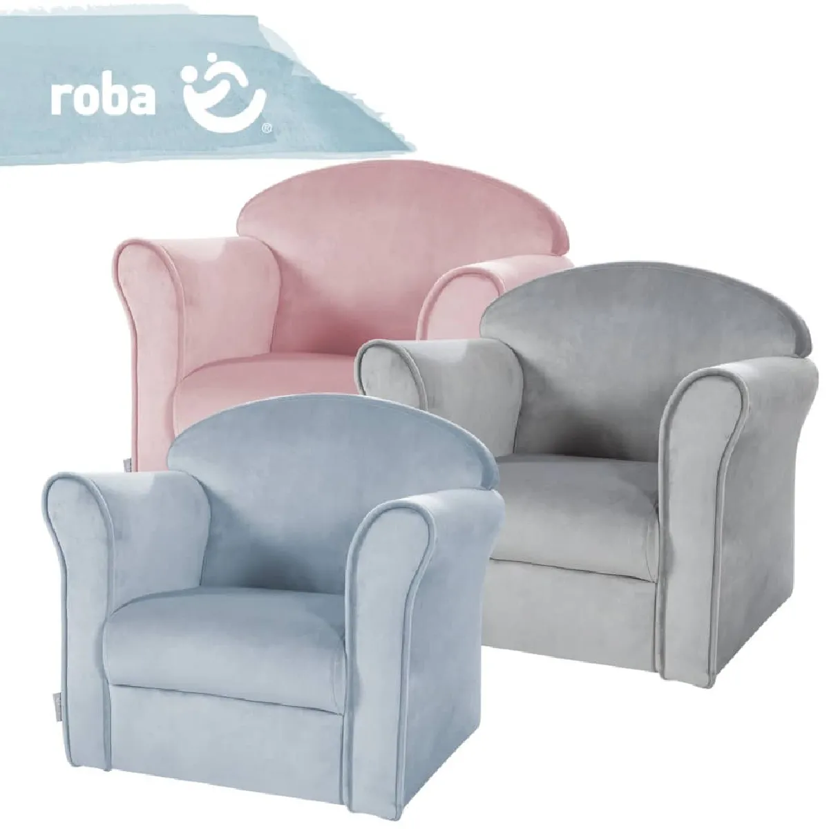 Roba Fauteuil Enfant Bleu Clair
